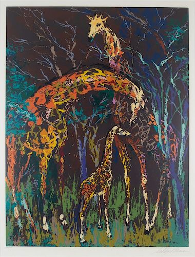 LeRoy Neiman (1921-2012)  Giraffes