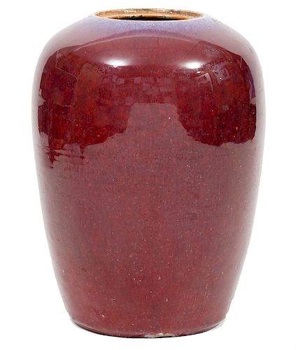 Sang de Boeuf Oxblood Porcelain Vase