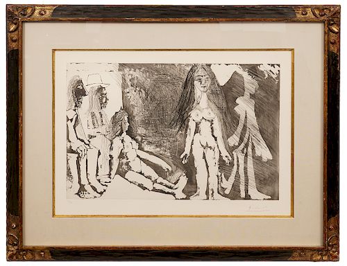 Pablo Picasso Etching Pencil Signed