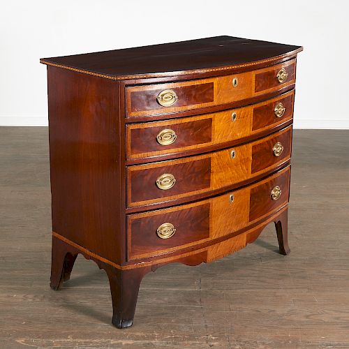 Good Federal Mahogany and Bird's-Eye Maple Chest