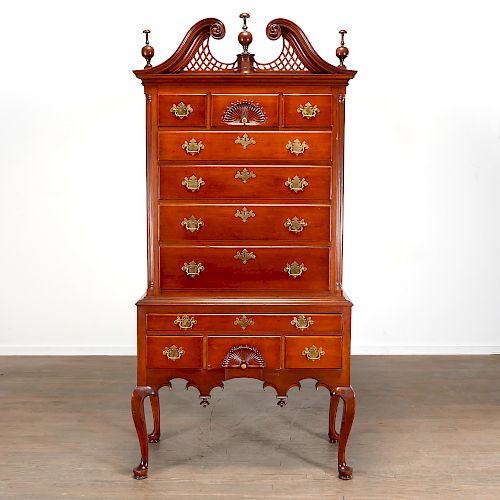 Important American Queen Anne Cherry Highboy