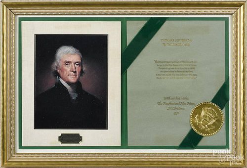 Large collection of framed works related to Republican Presidents, to include Christmas cards