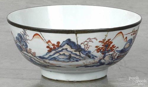 Chinese export porcelain bowl, 18th c., 4'' h., 9 1/4'' dia.