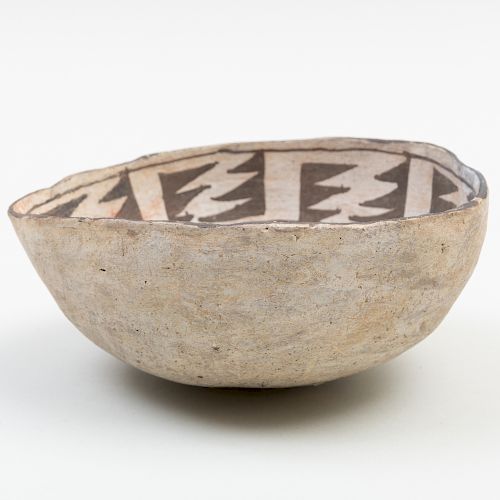 Anasazi Pottery Bowl with Geometric Designs