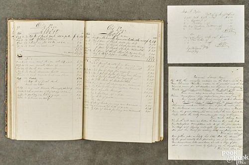 Account book of Jared Tyler, New Milford, Pennsylvania, mid 19th c.