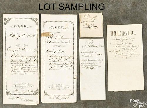 Early/mid 19th c. financial and property documents, relating to Swatara Township, Dauphin County