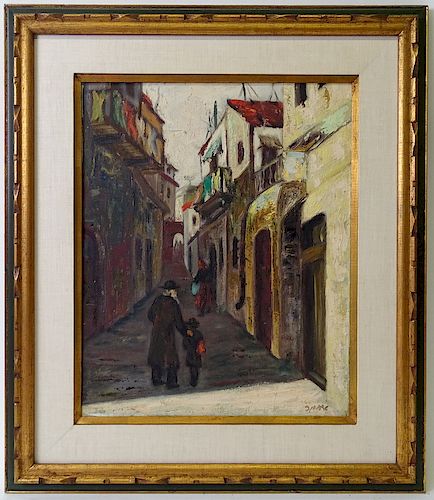 Artist Unknown judaica Subject Oil Painting