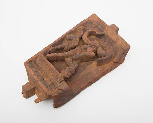 INDIAN WOODEN RELIEF CARVING