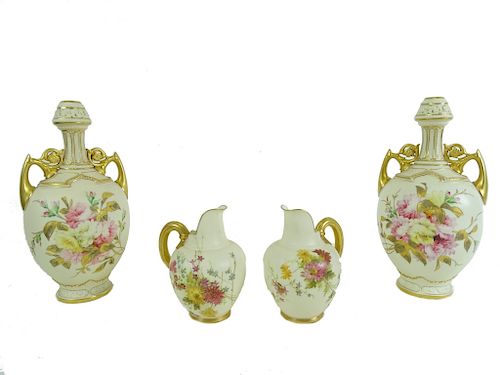 (4) Four Royal Bonn Porcelain Vases