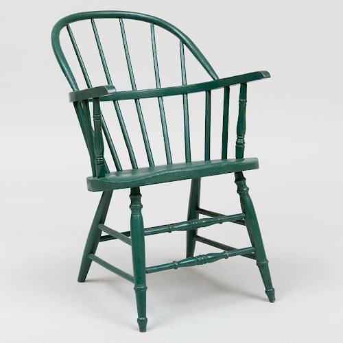 Green Painted Windsor Chair