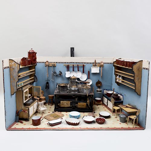 Marklin Miniature Tinplate Kitchen