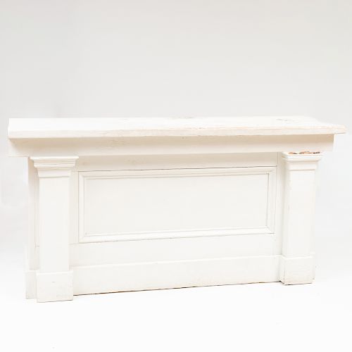 White Painted Shop Counter