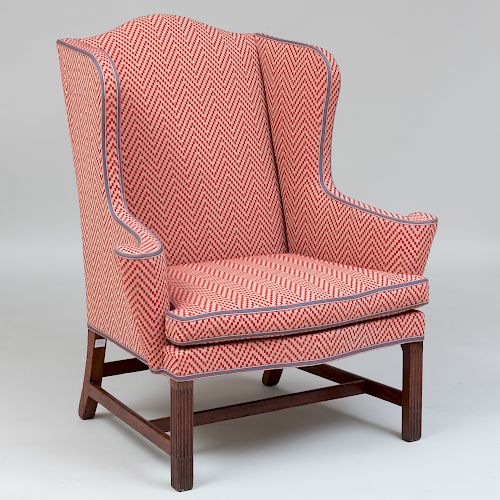 Chippendale Mahogany Winged Chair, New England