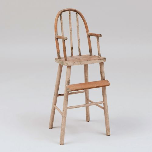Painted Pine Doll's High Chair