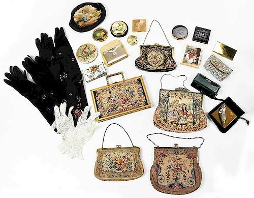 Assorted Group of Vintage Purses and Accessories