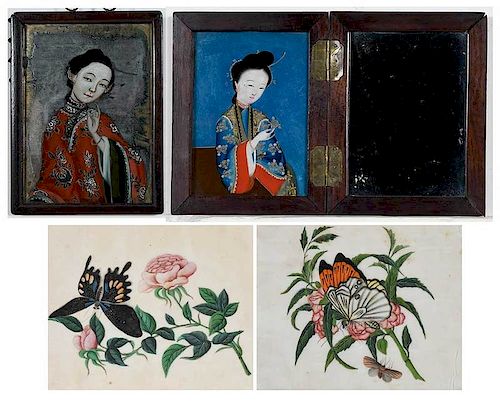 Four Framed Chinese Works