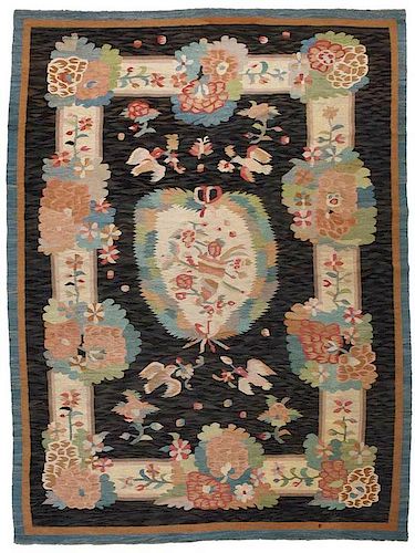 Tapestry Style Flat Woven Rug