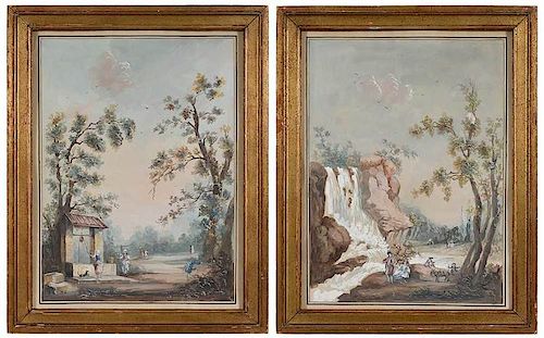 A Pair French School Scenes