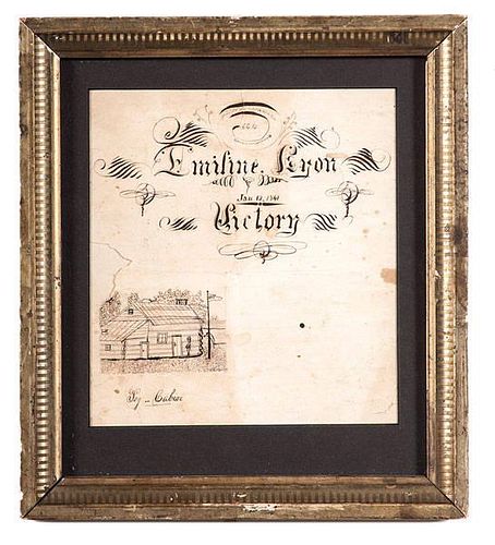 William Henry Harrison Campaign Drawing 