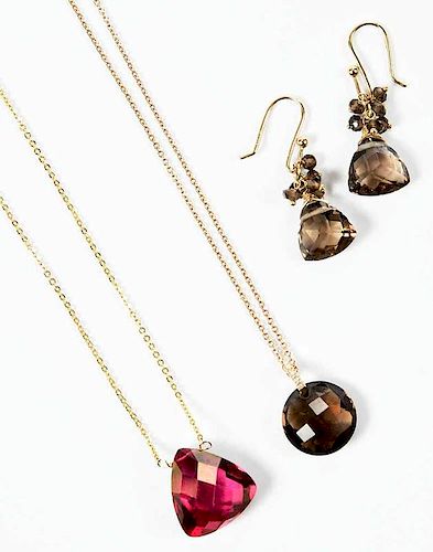 Three Pieces Suzanne Kalan Gold & Gemstone Jewelry