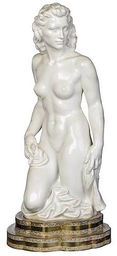 Meissen Blanc de Chine Nude Female Figure