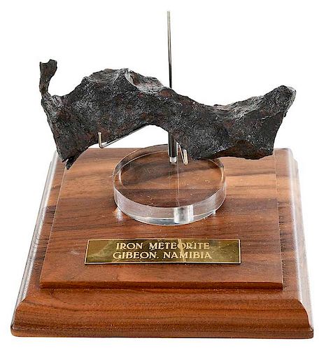 Gibeon, Namibia Iron Meteorite with Stand