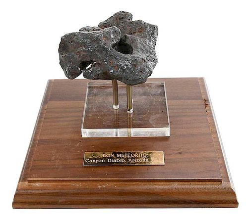 Canyon Diablo Nickel Iron Meteorite with Hole