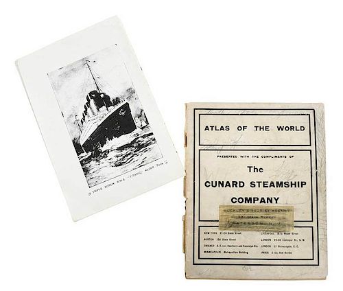Titanic Deck Plans and Cunard Line Booklet