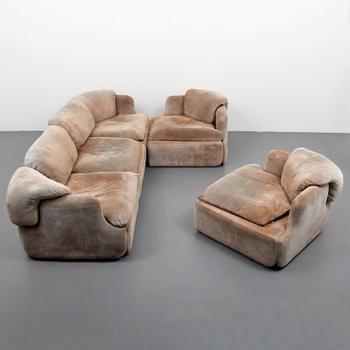 Alberto Rosselli Sofa & 2 Lounge Chairs
