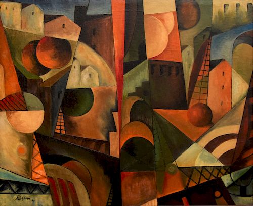 Albert Gleizes Cubist Landscape Painting
