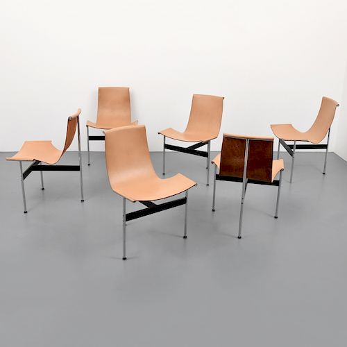 Set of 6 William Katavolos, Ross Littell & Douglas Kelley "T" Chairs