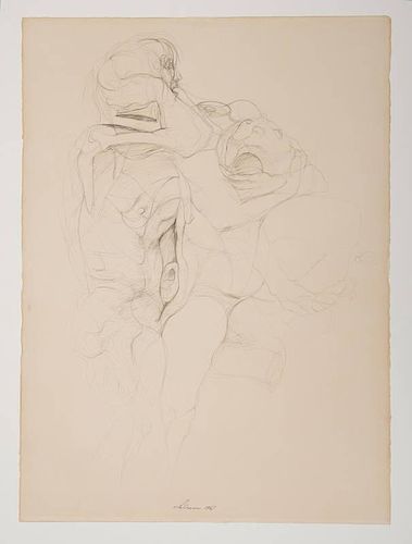 RICO LEBRUN (1900-1964): UNTITLED, STUDY FOR DANTE'S INFERNO