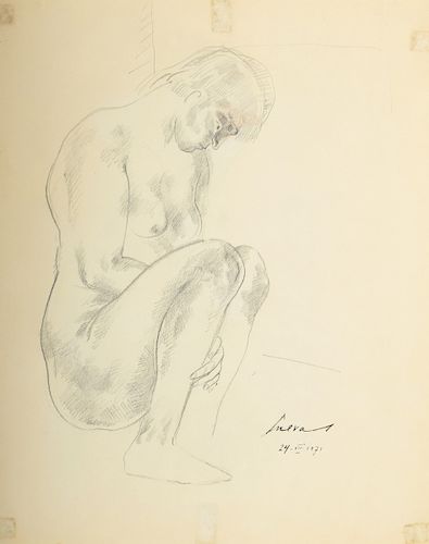 Jose Luis Cuevas Nude Figural Drawing
