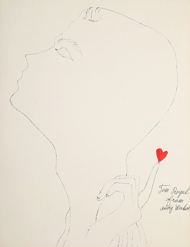 Andy Warhol "Tom Royal" Blotted Line, Limited Edition