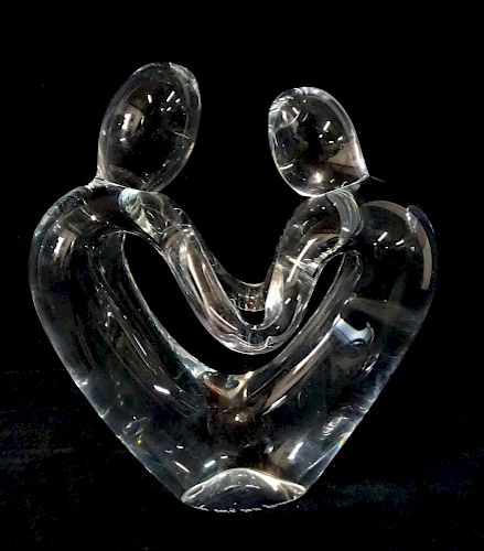 SGN. CRYSTAL LOVERS SCULPTURE