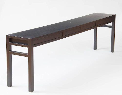 CONSOLE TABLE WITH FOUR DRAWERS, CHRISTIAN LIAIGRE FOR HOLLY HUNT, 2003