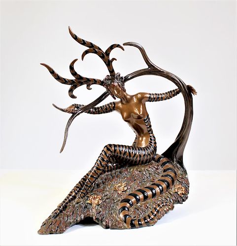 Erte (1892-1990) Bronze Sculpture, "Hunting"
