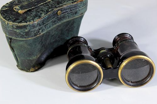 Vintage English Opera Glasses w Original Case