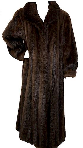 Natural Rosewood Beaver Coat