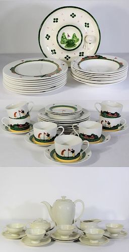 Collection of Two Sets of Fine China, 53 pcs.