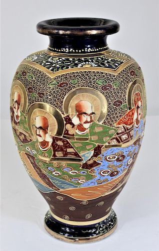 Japanese Satsuma Ceramic Vase