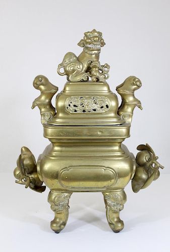 Gilt Bronze Urn / Incense Burner