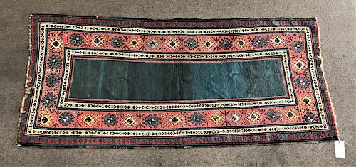 Antique Kazak Runner Tribal Weave Oriental Rug