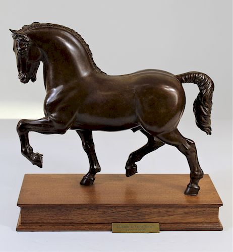Bronze Horse After da Vinci w Book