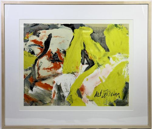 Willem de Kooning "The Man and the Big Blonde"