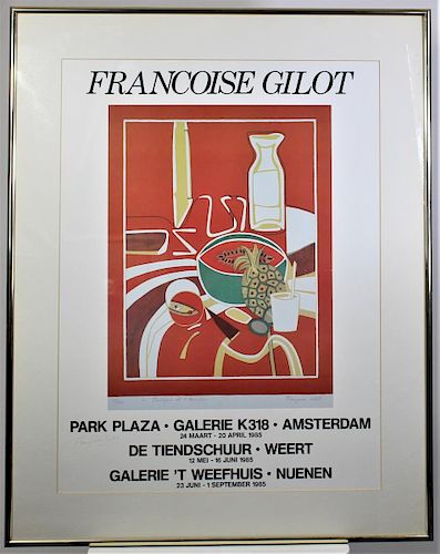 Francoise Gilot (1921- ) French, Signed Lithograph