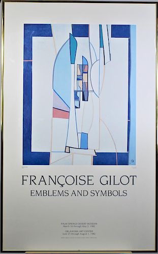 Francoise Gilot (1921 - ) 1982 Exhibition Poster
