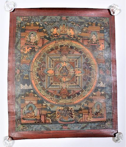 Early Hand Painted Thangka