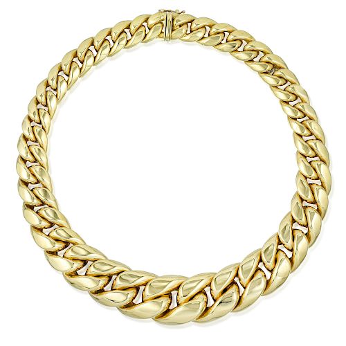 Large Link Chain Necklace, Italian