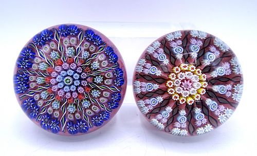 2 PERTHSHIRE PAPER WEIGHTS